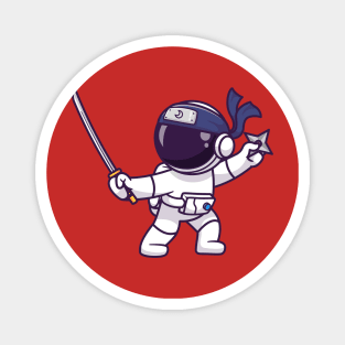 astronaut ninja Magnet